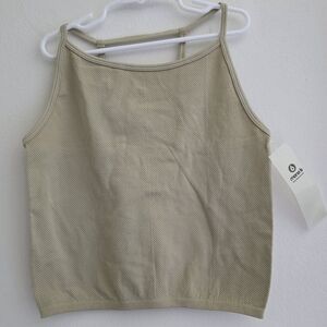 Mono B Adjustable Strap Ribbed‎ Textured Crop Sz Large